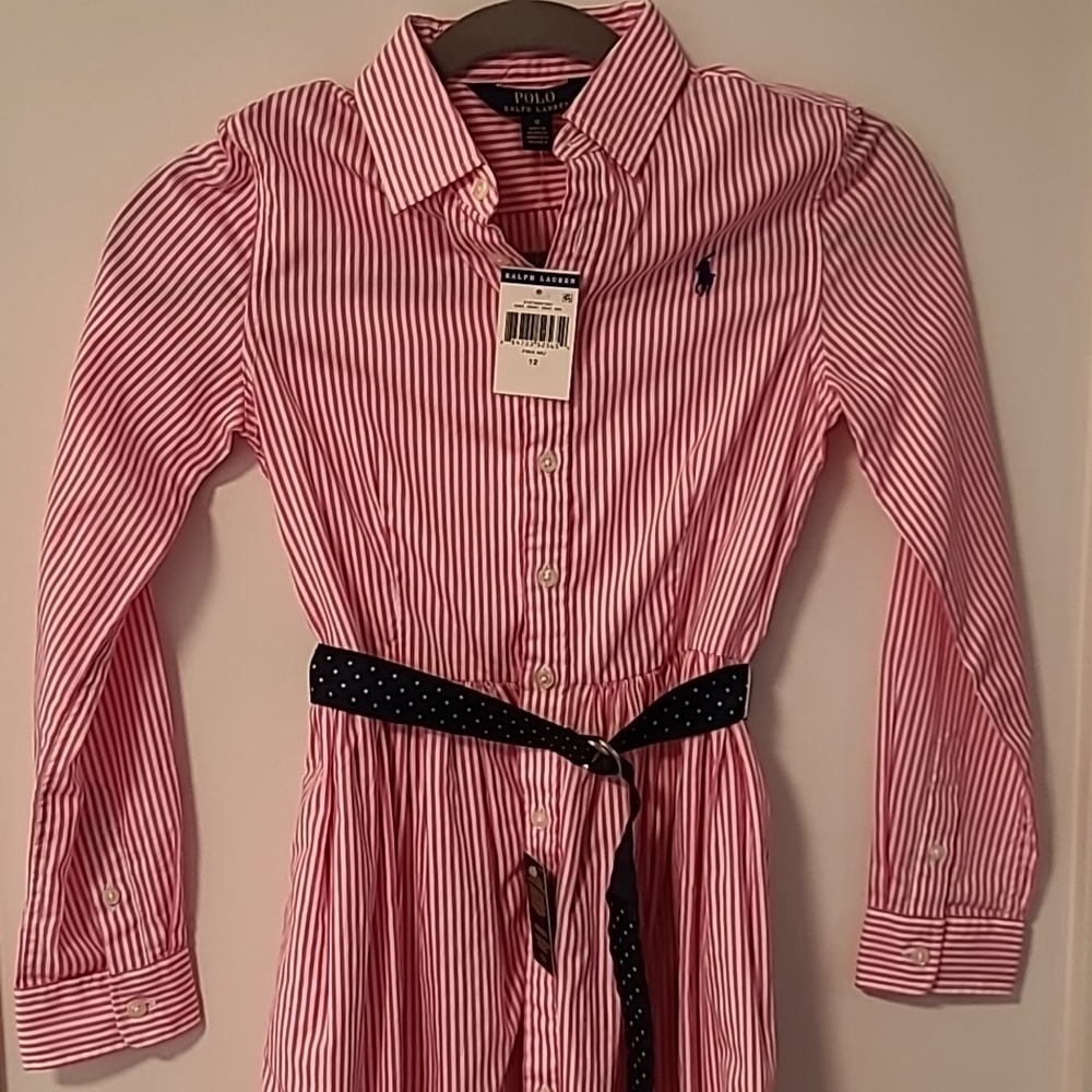 Girls Polo Ralph Lauren button dress